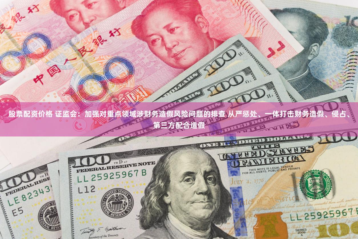 股票配资价格 证监会：加强对重点领域涉财务造假风险问题的排查 从严惩处、一体打击财务造假、侵占、第三方配合造假