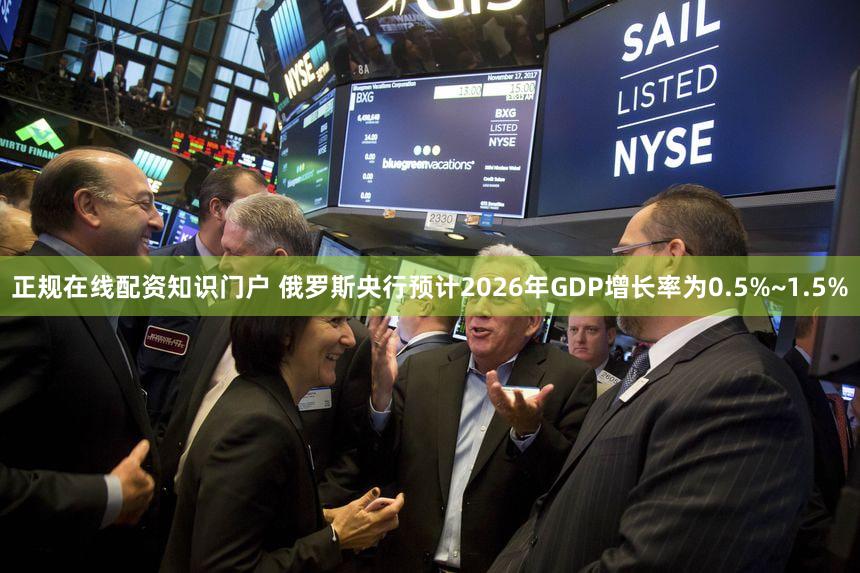 正规在线配资知识门户 俄罗斯央行预计2026年GDP增长率为0.5%~1.5%