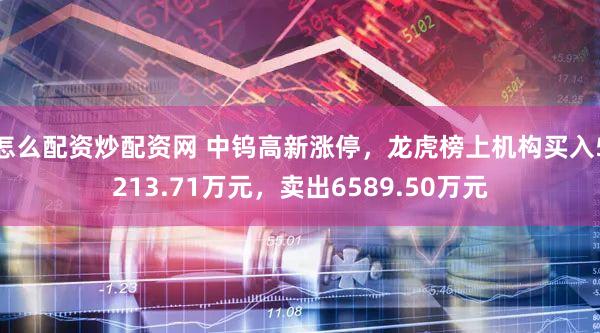 怎么配资炒配资网 中钨高新涨停,龙虎榜上机构买入5213.71万元,卖出6589.50万元