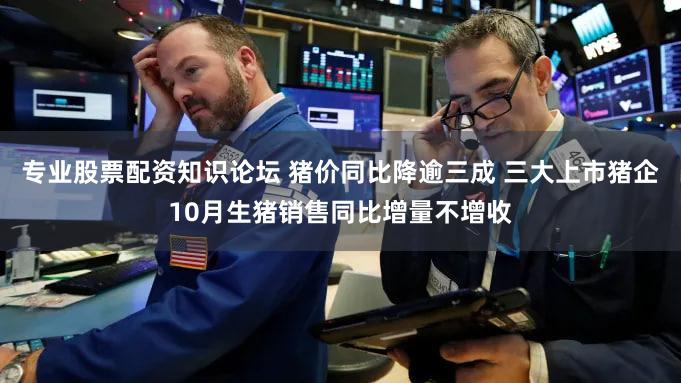 专业股票配资知识论坛 猪价同比降逾三成 三大上市猪企10月生猪销售同比增量不增收