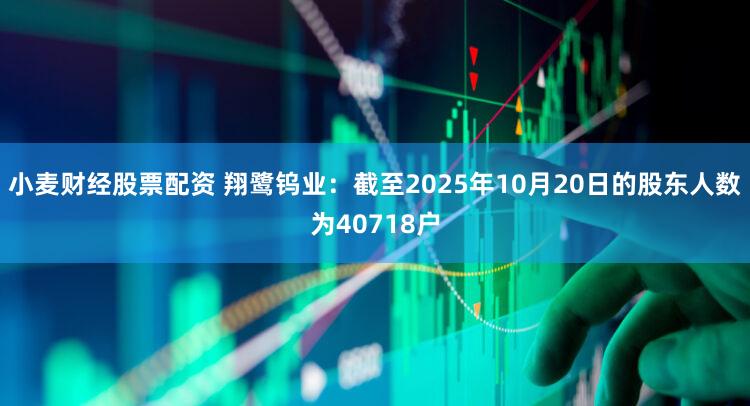小麦财经股票配资 翔鹭钨业：截至2025年10月20日的股东人数为40718户